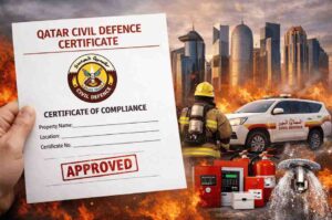 qatar civil defence certificate approval