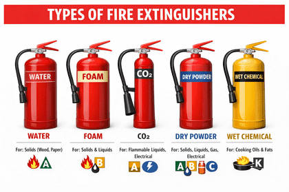 types of fire extinguishers